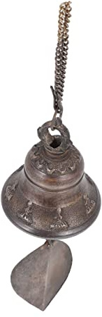 Tempelwindglocke als Hängedekoration, Kleiner Braun aus Messing | Türen und Tempel, Dekorativ und Leicht Aufzuhängen, Kreative Gestaltung