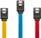 sonero® jeu de câbles de données SATA III 6Gb/s, 3x 0,50m, rouge/jaune/bleu