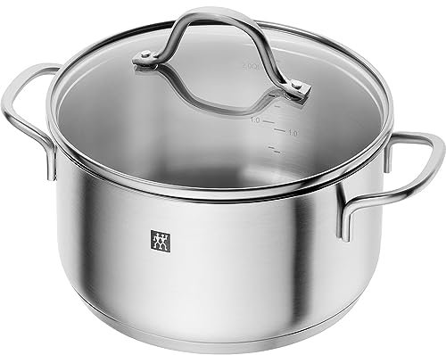 ZWILLING Flow 71022-200 Flow Stew Pot 7.9 inches (20 cm) with Glass Lid