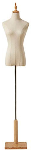 Weibliche Schneiderpuppe, Torso-Körperpuppe mit flexiblen Armen und Holzsockel, passend für Damenbekleidung, zur Präsentation von Kleidern (Farbe: mit Armen, Größe: M), wunderschöne Landschaft (ohne