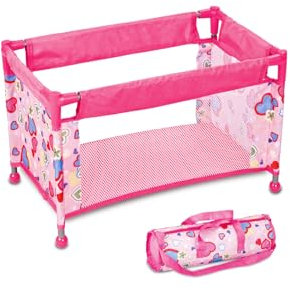 Toclsixz lit poupee pour poupée de 43 cm | accessoires poupon lit bebe jouet | lit de voyage pour poupée | cadeau pour filles de plus de 3 ans