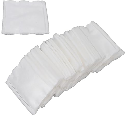 Wattepads, 222 Stück, doppelseitig, kosmetische reine Baumwolle, quadratisch, Hautpflege, Make-up, Nagellack, Entfernung, Premium-Wattepads