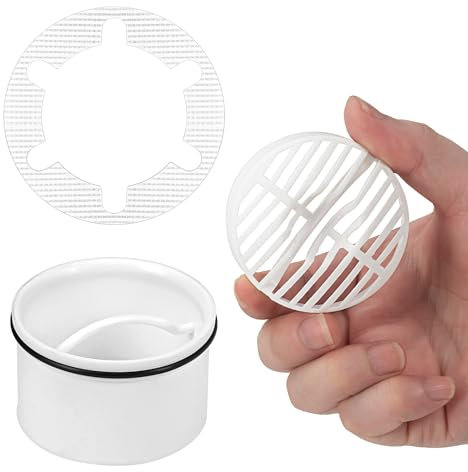 Juego de colador de Drenaje de Ducha + Tubo de Drenaje, 6960, 6961, 6962, 6963 Compatible con tuberías de Drenaje,Filtro desague Ducha,Filtro desague Fregadero,Filtro Ducha Pelo