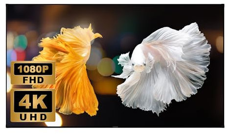 Wupro Gallery Evo Black Crystal Fixed Frame Screen ALR 16:9 Home Theatre Screen for Long Throw Projector (150)