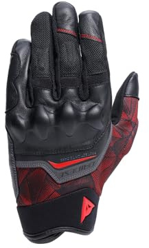 Dainese Herren Ermex Handschuhe Sommer-Motorradhandschuhe, atmungsaktiv, mit Mesh-Einsätzen, starre Knöchelprotektoren, Lederverstärkungen, Touchscreen