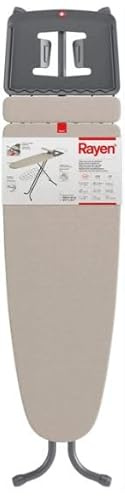 Asse da Stiro Premium SuperStabile - Spedizione 24h - Asse da Stiro - 120,5 x 41 cm - Ferro Maniche Integrate - Fodera con mollettone - Asse da stiro con vassoio per la biancheria (Premium Grande)