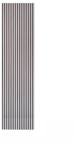 Slat Wall Wooden 3D Veneer Panels Decorative Acoustic Fibre Sound Absorbing Grey 2 Pack