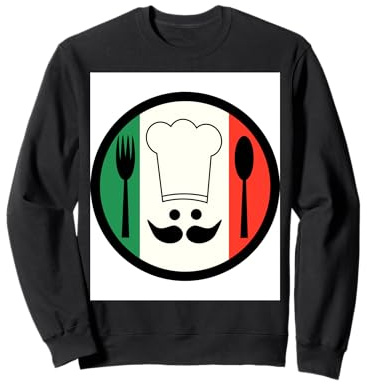 Italian Flag Chef Pizza Maker T-Shirt Sweatshirt