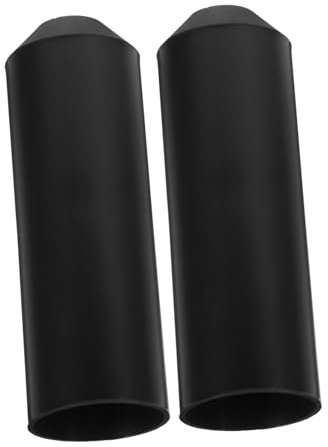 Amosfun 2 Pezzi Tubo Restringente Di Calore Cavo Tappi Di Filo Cappuccio Termoretraibile Cappucci Termoretraibili in Filo Tappo Terminale Termoretraibile Polietilene Black