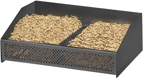 johgee Pellet Basket, 50 × 25 × 17 cm, Portable Pellet Basket for Fireplaces and Stoves