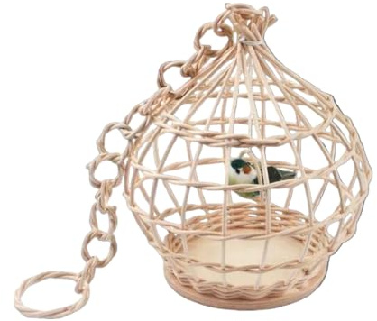 Bastelsets aus Peddigrohr Großer Vogelkäfig