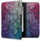 kwmobile Custodia eReader Compatibile con Amazon Kindle Paperwhite Cover - eBook Reader Flip Case - fucsia/blu/verde - Gioco di Colore