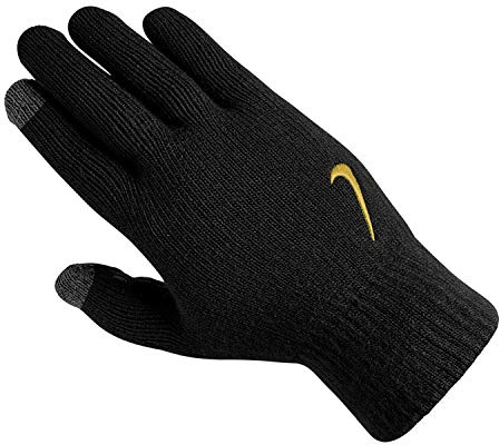 Nike Herren Handschuhe Knitted Tech und Grip, Black/Anthracite/Metallic, S/M, 9317-20