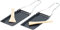 Rosenstein & Söhne Grillpfännchen: 2er-Set Grill-Pfännchen mit klappbarem Griff, spülmaschinenfest (Raclettpfännchen, Raclette Grillpfännchen, Grillplatten)
