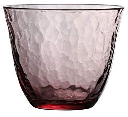 Maya Star - Bicchiere da whisky trasparente in stile giapponese, spesso utilizzato in bicchieri da birra scozzese, whisky, whisky, whisky, cocktail, motivo ghiacciaio fucsia