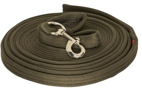 Imperial Riding Longierleine IRHExtra, 7,8 m, Nylon, 2,5 cm Breite, Olivgrün