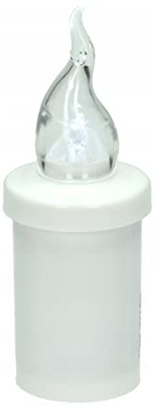 Generico LUMINO LED BIANCO A BATTERIA X CIMITERO lume votivo luce candela cero lampadina