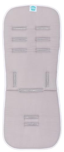 Fillikid Wendeauflage Muslin 30x73 cm Exklusiv | Baby Sitzeinlage 100% Baumwolle waschbar | Universal Sitzauflage für Buggy Kinderwagen Sportwagen | Schonauflage Atmungsaktiv