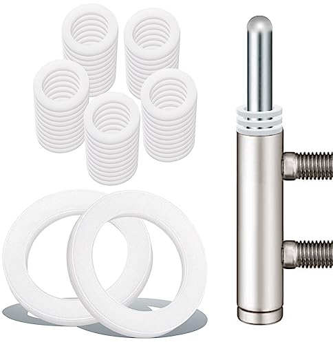 Fitschenringe Kunststoff Zimmertüren 50 Stück Unterlegscheiben Türscharnier 10,2 mm X 15,0 mm Montageringe Ohne Abriebspuren, 1mm 50 Pcs