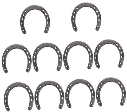 Amosfun 10stücke Horseshoe Wanddekoration Stilvolles Wandhängeschild Rustikales Pferdeverzierung Für Und Schlafzimmer Für Neue Zuhause Und Einweihungsgeschenke
