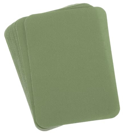 QUARKZMAN 12 Stück Flicken zum Aufbügeln, 75 x 105mm Selbstklebende Reparaturflicken Bügelflicken Patches, Patches zum Aufbügeln für Jeans und Kleidung (Armeegrün)