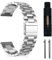 MaEiol 18mm Cinturino in Metallo per Huawei Watch 5/GT 5 Pro 42mm / Huawei Watch GT 5/GT 4 41mm / Garmin Venu 3S 41mm /Forerunner 265S, Cinturino Acciaio Inossidabile Ricambio per Donna Uomo - Argento