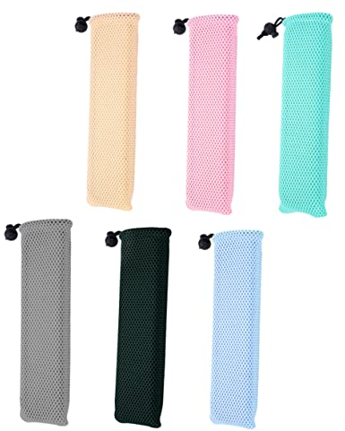 SHOWERORO 6stücke Utensilientasche Mit Kordelzug Für Besteck Geeignet Für Outdoor-aktivitäten Wie Camping Und Reisen Für Zuhause Und Büro Mesh-tasche Zum Einfachen Öffnen Und Schließen