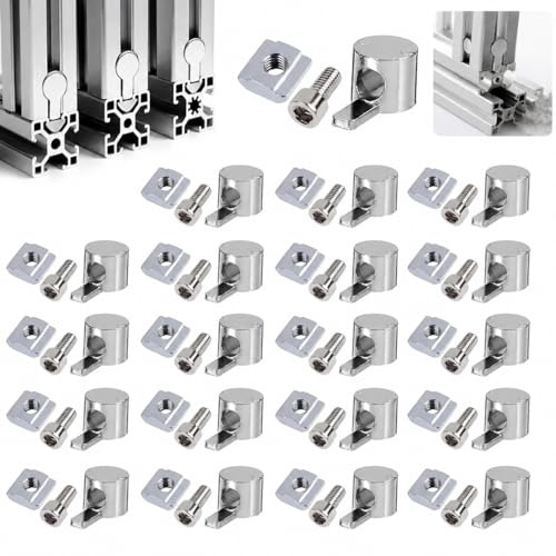 Eowppue Nutensteine Aluprofil – Professionelle Schiebenuss-Sets mit Innensechskantschrauben, perfekt für Aluminiumprofil in BAU, Holzbearbeitung, Industrie und mehr!