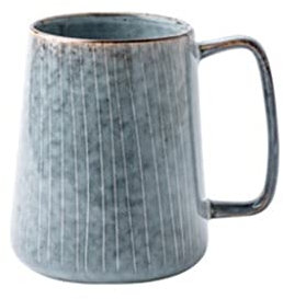 XFZJCHAP BBCBBZ Tazza in Ceramica retrò Europa da 650 ml con Cucchiaio, caffè, tè, Bevande, Bicchieri, Regalo per Coppie (D)