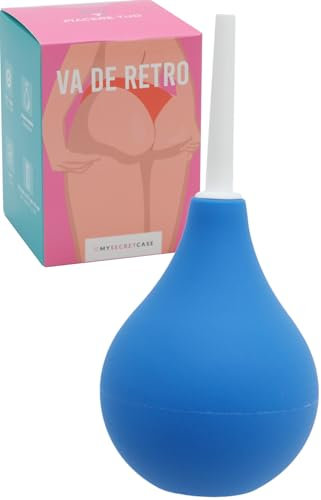MySecretCase Enema Anal - para Limpieza de Colon, Douche, Pera Lavado Recto, Botella Lavado, Ducha de Recto, Enemas Laxantes Adultos, Lavativa Mujer, Irrigador, Higiene Intima, Irrigadores Anales (M)
