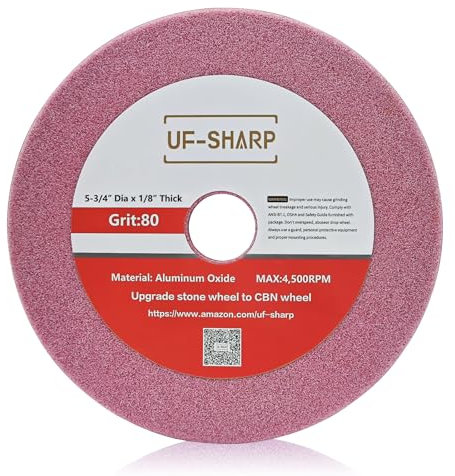 UF-SHARP Chainsaw Sharpener Grinding Wheel, 5-3/4 Dia X 1/8 Thick for 1/4 and .325 Pitch Chains (1/8 Thick)