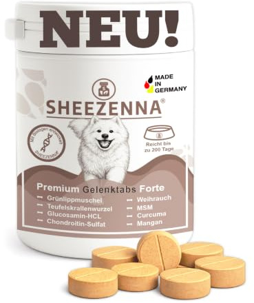 Gelenktabletten Hund hochdosiert – 100 Tabs für bis zu 200 Tage – mit Grünlippmuschel, MSM, Glucosamin & Weihrauch – unterstützt Gelenke, Knorpel & Beweglichkeit – Made in Germany – ohne Zuckerzusatz