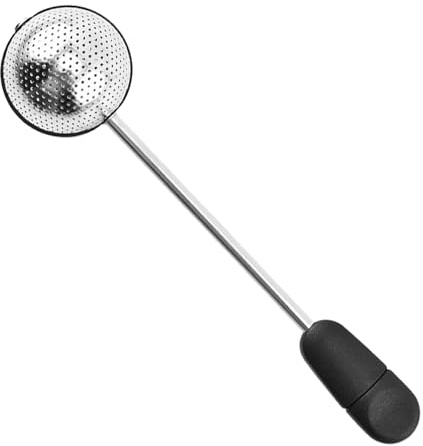 1 Pc Long Handle Twisting Tea Ball, Stainless Steel Rotatable Handle Loose Leaf Tea Infuser, Reusable Tea Strainer Ball with Handle Suitable for Most of Loose Leaf Tea and Mulling Spices
