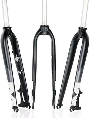 HOMSXPAC Vélo, VTT, Fourches rigides 26, 27, 5 et 29 Pouces, Freins à Disque, Alliage d'aluminium, 1/8 sans Filetage