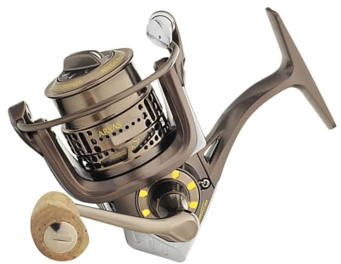 Tubertini Aryas 2000 - Angelrolle zum Forellenangeln, Stationärrolle für Forellen, Forellenrolle zum Spinnfischen & Standangeln