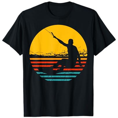 Retro Wakeboard Sunset Fan Geschenk Wakeboarder Wakeboarding T-Shirt