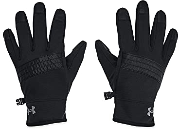 Under Armour Boys' Storm Fleece Gloves, 001 BLACK, YLG