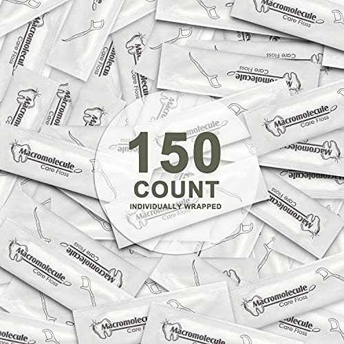 150Pcs Plettri per filo interdentale,incartati singolarmente,Portatile Cura Dentistica per Tutta Famiglia per Puliziare i Denti,archetti filo interdentale,filo interdentale forcella,