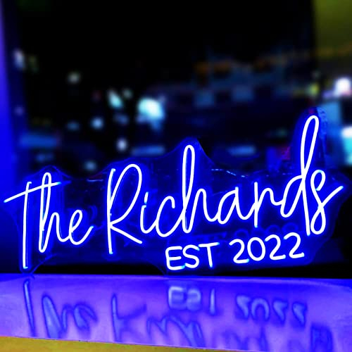 Neon Sign Personalisiert LED Leuchtschilder Custom Neon Schild für Dekoration Personalisierte Leuchtschilder für Hochzeit Geburtstag Party Geschenk (35-140 CM Length)