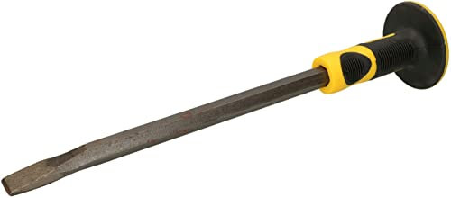 Kotarbau® - Scalpello da muratore con protezione per le mani, 400 x 18 mm, piatto