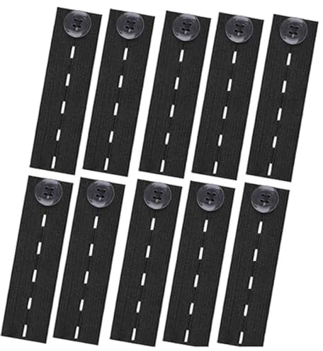 GNHG hosenbunderweiterung,hosenbunderweiterung Damen,hosenerweiterung Schwangerschaft,knopfverlängerung für Hosen,10 Stück, verstellbar, leicht und stabil, geeignet für Schwangere Frauen