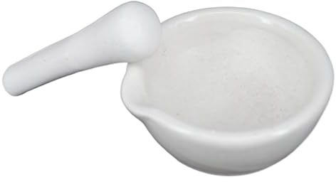 Mortier Pilon Cuisine Mortier et pilon en porcelaine 60mm/80mm/90mm/100mm/130mm/160mm/216mm/254mm, ensemble de bols de broyage, Kit d'outils blancs (Size : 254mm)