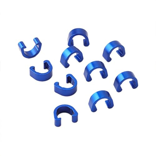 10 Stück Aluminiumlegierung Kabel C Clip Mountain Fahrrad Bremse Kabel Clip Feste Klemme Rahmen Schnalle Fahrrad Kabelbinder Kabelmanagement Clip Radfahren Gear