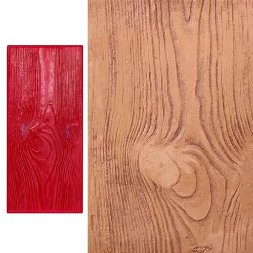 Moldes Hormigón Impreso Sellos de Hormigón de 20 X 9 Veta de Madera, Almohadilla de Impresión de Textura de Madera de Hormigón Realista, Moldes de Impresión de Patrón de Adoquín de Cemento(Color:5 P