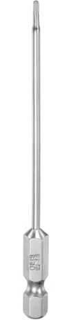 QUARKZMAN T6 Bit Torx di Sicurezza 1/4 Gambo Esagonale 4 Lungo Acciaio S2 Magnetica Antimanomissione Star Bits Cacciavite Testa Torx con Foro per Rimuovere Viti Fissaggio