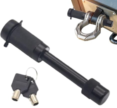 Serratura per gancio di traino, blocco, gancio di sicurezza in acciaio inox, blocco antifurto, blocco resistente, dispositivo di protezione per rimorchi, e SUV