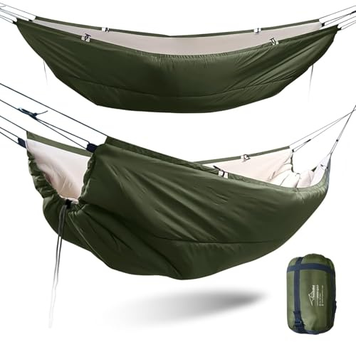 Travel Bird Hammock Underquilt for Camping Hammock, Warm Ultralight 3-4 Season Camping Blanket for Hammocks, Portable for Hiking, Backpacking