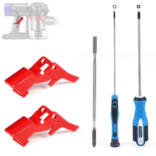 2PCS V7 V8 Trigger Pulsante compatibile con Dyson SV10 SV11 l'aspirapolvere Pulsante dell'interruttore di alimentazione Ricambi e strumenti di riparazione