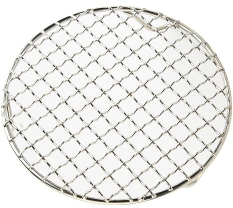 Grille de refroidissement ronde en acier inoxydable, parfaite pour barbecue, grillades et tartes et gâteaux (27 cm)