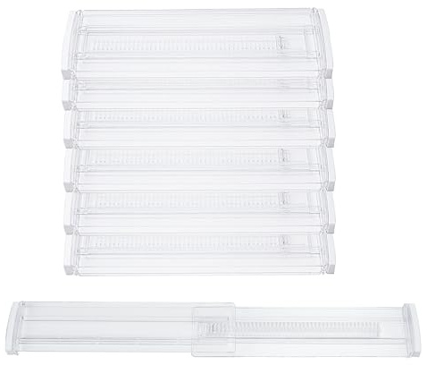 6 Stk Schubladentrenner Verstellbar 28-50cm,Schubladen Trenner,Schubladenteiler, Schubladeneinsatz,Schubladeneinteiler für Schubladen Organizer Küche Kommode Kleiderschrank Schreibtisch Organizers